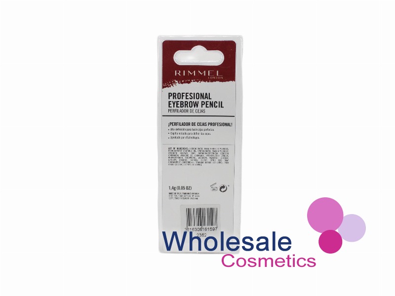 6 x Rimmel Eyebrow Professional Pencil - 001 DARK BROWN